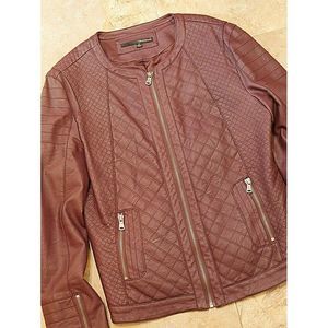 HARVE BENARD Women's Quilted Moto Jacket Sz. M